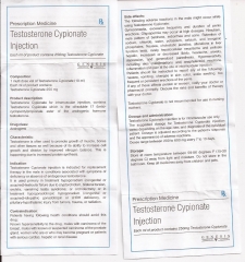 Testosterone Cypionate Injection genesis инструкция (вкладыш)